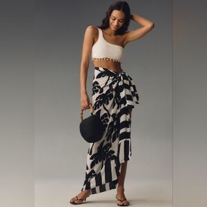 NWT FARM Rio Coconut Panneaux Sarong One Size